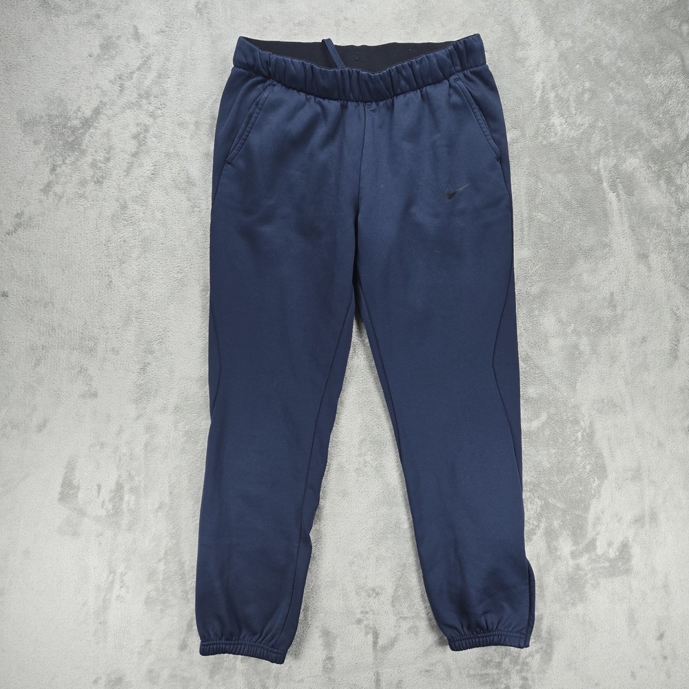 Nike Therma GRX Joggers Women's Size S Navy Blue 803435-451 Dri-Fit Fleece Lined